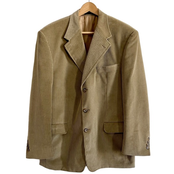 TOMMY HILFIGER Men’s Corduroy Blazer Tan Cord - Picture 1 of 11